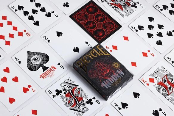 Гральні карти Bicycle Hidden Collector's Bundle із таємничими ілюстраціями Secret Societies (830423001311)