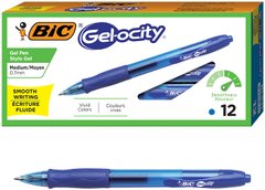 Набор гелевых ручек BIC Gel-ocity Original Retractable Gel Pen, Синие автоматические (RLC11-BLUE)