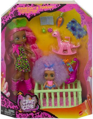 Игровой набор Mattel Cave Club Fernessa & Furrah Doll Детская комната (GNL92)
