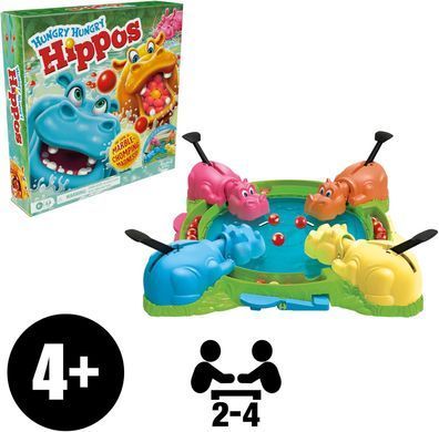 Настільна гра Hasbro Gaming Hungry Hungry Hippos Голодні бегемотики (F8815)
