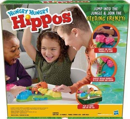 Настільна гра Hasbro Gaming Hungry Hungry Hippos Голодні бегемотики (F8815)