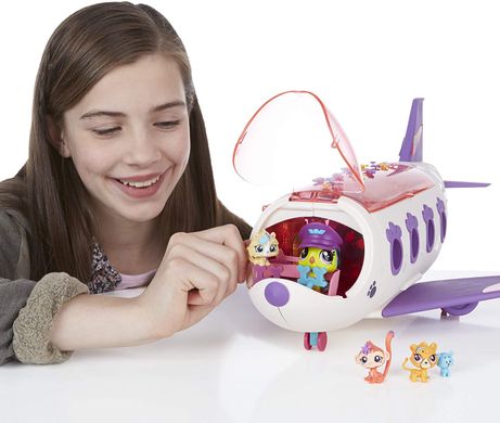 Ігровий набір Hasbro Littlest Pet Shop Pet Jet  Літак для домашніх вихованців  (B1242)