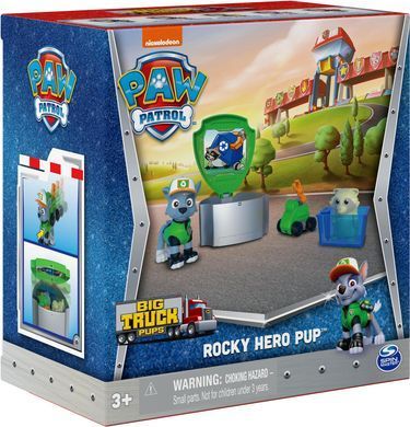 Игровой набор Spin Master Paw Patrol Big Truck Pups Hero Pup Rocky Щенячий патруль Рокки с дроном (6065546)