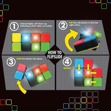 Електронна портативна гра Moose Flipslide Electronic Handheld Game Flip, Slide, and Match (25254)