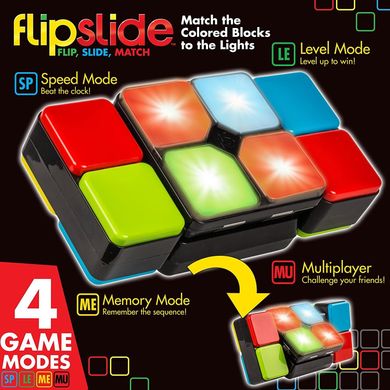 Электронная портативная игра Moose Flipslide Electronic Handheld Game Flip, Slide, and Match (25254)