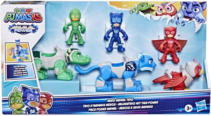 Ігровий набір PJ Masks Power Hero Animal Trio Герої в Масках Фігурки тріо Сила тварин (F5201)