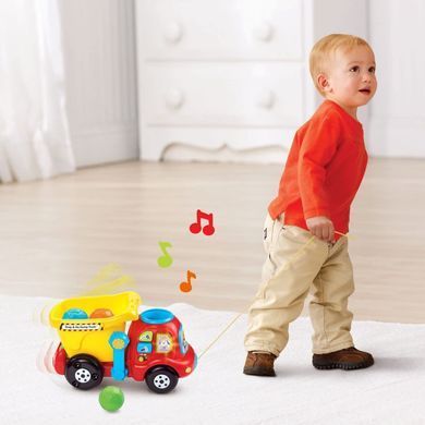Розвиваюча іграшка VTech Drop and Go Dump Truck Музичний вантажівка самоскид (80-166500)