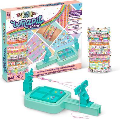 Набор для плетения браслетов Rainbow Loom Wrap it Loom 648 деталей (812317027492)