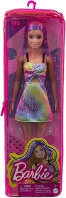 Лялька Barbie Fashionistas Doll #190 Барбі Модниця у літній райдужній сукні (HBV22)