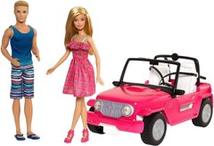Ігровий набір Barbie Beach Cruiser & Ken Doll Лялька Барбі і Кен Пляжний круїз (CJD12)