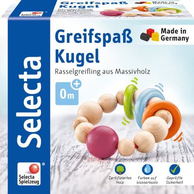 Дерев'яний браслет для немовлят Selecta Greif Fun Ball (61000)