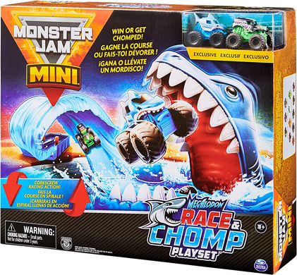 Ігровий набір Monster Jam Mini Megalodon Race and Chomp Пастка для мини машинок (6060718)