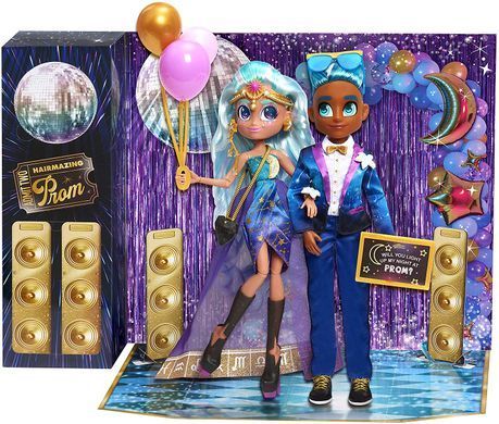 Игровой набор кукол Хэрдораблс Hairdorables Hairmazing Neila & Logan Нейла и Логан Идеальный выпускной (23916)