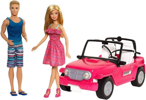 Ігровий набір Barbie Beach Cruiser & Ken Doll Лялька Барбі і Кен Пляжний круїз (CJD12)