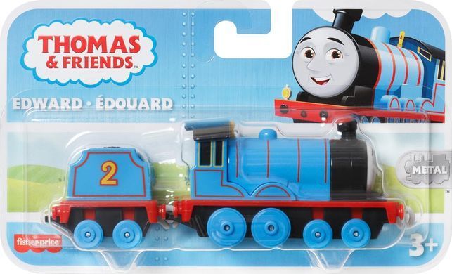 Паравозик Fisher-Price Thomas & Friends Edward Metal Engine Едвард &mdash; металева локомотивка з вагоном (HTN29)