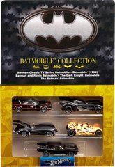 Коллекционный набор машинок Hot Wheels Batman 85th Anniversary Vehicles Batmobile Бэтмобиль (JBG93)