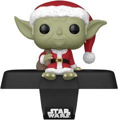 Фігурка Funko Pop! Star Wars Stocking Hanger Yoda in Santa Outfit Вішалка для панчіх Йода в костюмі Санти (79926)