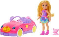 Игровой набор Barbie Chelsea Авто &mdash; Кабриолет с Мишкой  (HXN05)