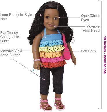 Кукла Adora Amazing Girls Doll - Jada Джада 45 см (217705)