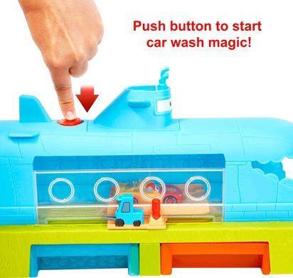 Игровой набор Тачки Mattel Disney and Pixar Cars Toys, Submarine Car Wash Подводная автомойка для смены цвета (HGV70)
