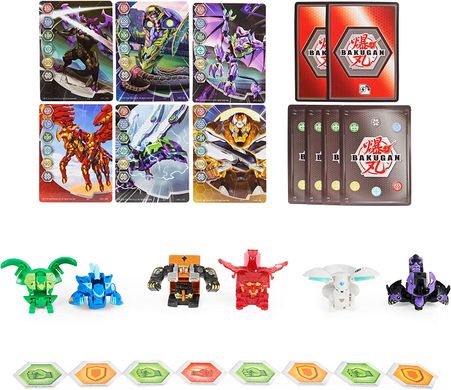 Ігровий набір Бакуганів із 6 шт. Bakugan Geogan RisingUnbox and Brawl 6-Pack Серія Геоган (6063291)