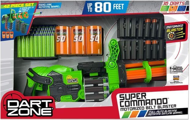 Скорострельный бластер DART ZONE Super Commando Scorpion Blaster (6300T2-36S)