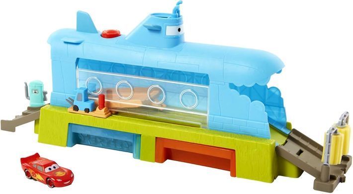 Игровой набор Тачки Mattel Disney and Pixar Cars Toys, Submarine Car Wash Подводная автомойка для смены цвета (HGV70)