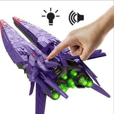 Интерактивный космический корабль Mattel Disney Pixar Lightyear, Zurg Mothership со светом и звуком, фигурка Zyclops (HJW47)