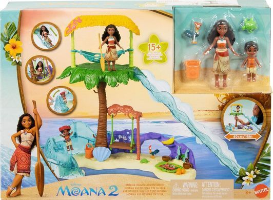 Игровой набор Mattel Disney Moana 2 &laquo;Острийные приключения Мауны&raquo; с куклами Moana и Simea (JFF12)