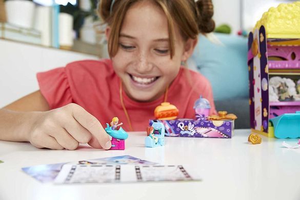 Игровой набор Полли Покет Polly Pocket Un-Box-It  Карманный Мир Попкорн в кинотеатре (GVC96)