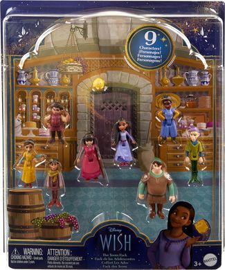 Фигурки Mattel Disney Wish The Teens Mini Doll Set, 8 шт Заветное Желание (HPX36)