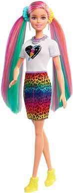 Кукла Barbie Leopard Rainbow Радужный леопард Блондинка (GRN81)