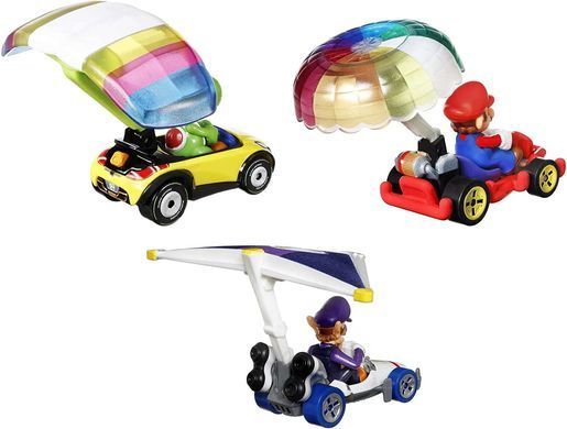 Подарочный набор машинок Hot Wheels Super Mario Kart Vehicle 3 шт. (HDB38)