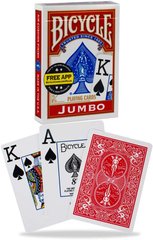 Игральные карты Bicycle Jumbo Playing Cards - Red (B017MRF0VW)
