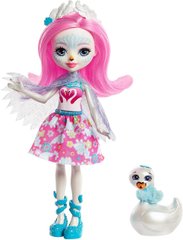 Кукла Mattel Еnchantimals Saffi Swan Doll and Poise Лебедь Сафф и Пойзен (FRH38)
