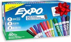 Набор маркеров EXPO Dry Erase Ultimate Pack, 40 шт &mdash; разные типы наконечников, яркие цвета, для досок и офиса (071641233690)