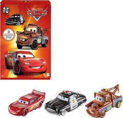 Набір автомобілів Тачки Disney Pixar Cars Lightning McQueen, Sheriff & Mater Блискавка Маквін, Шериф і Метр (HBW14)