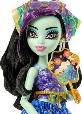 Лялька Monster High Jinafire Long Skulltimate Secrets Gore-geous Oasis з валізою та 19+ сюрпризами (JDR52)
