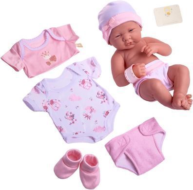 Вінілова лялька JC Toys La Newborn Boutique 14 Inch Новонароджена дівчинка Berenguer (18543)