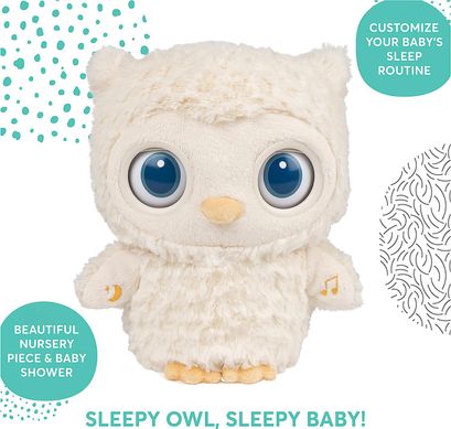 Інтерактивна іграшка Spin Master Baby GUND Baby Sleepy Eyes Owl Bedtime Soother Плюшева Сова (6060243)