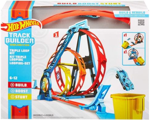 Трек Hot Wheels Track Builder Unlimited Тройная петля (GLC96)