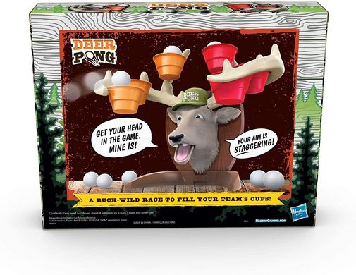Настільна гра Hasbro Deer Pong Game, Features Talking Deer Head and Music англ. мова (E9384)