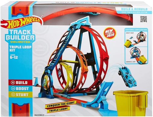 Трек Hot Wheels Track Builder Unlimited Тройная петля (GLC96)