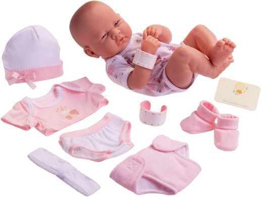 Вінілова лялька JC Toys La Newborn Boutique 14 Inch Новонароджена дівчинка Berenguer (18543)