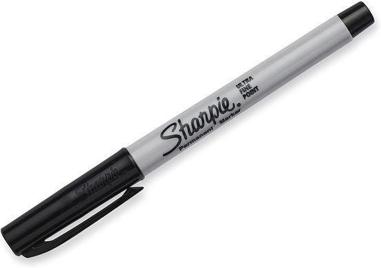 Маркеры перманентные лайнеры Sharpie Permanent Markers, Ultra Fine Point Черный 12 шт.  (&lrm;37001)