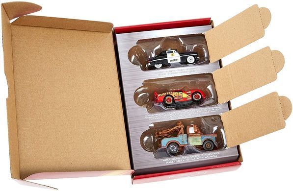 Набор автомобилей Тачки Disney Pixar Cars Lightning McQueen, Sheriff & Mater Молния Маквин, Шериф и Мэтр (HBW14)